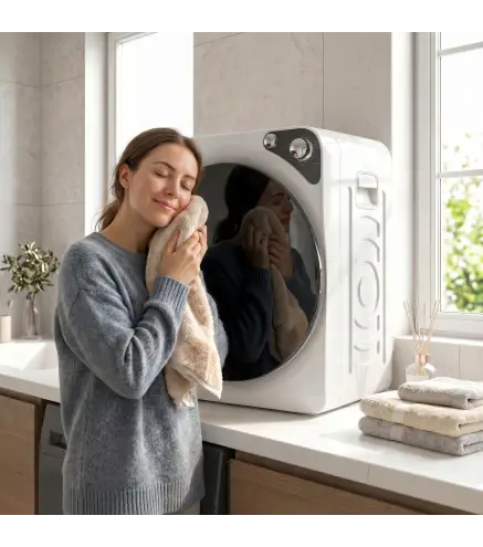 Secadora de Ropa Compacta 5 kg 1000W con 5 Modos de Secado Tambor de Acero Inoxidable Blanco