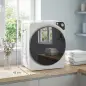 Secadora de Ropa Compacta 5 kg 1000W con 5 Modos de Secado Tambor de Acero Inoxidable Blanco