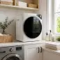 Secadora de Ropa Compacta 5 kg 1000W con 5 Modos de Secado Tambor de Acero Inoxidable Blanco