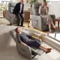 Sillón Relax Reclinable Eléctrico Levanta Personas de Cuero PU Control Remoto Asiento con Resorte Reposapiés Gris Sillón Relax Reclinable Eléctrico Levanta Personas de Cuero PU Control Remoto Asiento con Resorte Reposapiés Gris