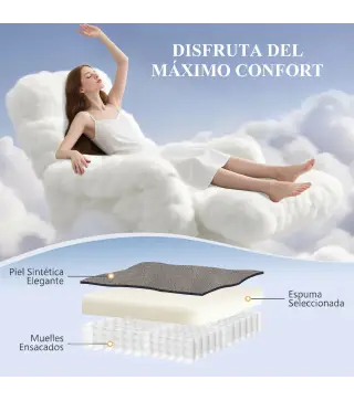 Sillón Relax Reclinable Eléctrico Levanta Personas de Cuero PU Control Remoto Asiento con Resorte Reposapiés Gris