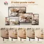 Set de 2 Mesas de Centro Redondas Mesas Nido Industriales con Estructura Metálica para Salón o Dormitorio Marrón Set de 2 Mesas de Centro Redondas Mesas Nido Industriales con Estructura Metálica para Salón o Dormitorio Marrón