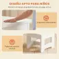 Mesa Infantil con Silla Tablero Reversible Mesa y Silla Infantil con Pizarra para Dibujo para Niños 3-6 Años Blanco