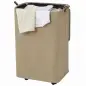 Cesto de Ropa Sucia con Tapa y Ruedas 50L Cesta de Ropa Sucia Plegable con Bolsa con Cordón Extraíble 40x30x65 cm Camel
