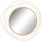 Espejo Decorativo de Pared Adorno de Pared Metálico Ø65 cm con Ganchos para Salón Dormitorio Pasillo Dorado Espejo Decorativo de Pared Adorno de Pared Metálico Ø65 cm con Ganchos para Salón Dormitorio Pasillo Dorado