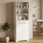 Armario Alto de Baño Columna de Baño Estrecha con 3 Estantes Abiertos Cajón Acanalado Estante Ajustable Blanco Armario Alto de Baño Columna de Baño Estrecha con 3 Estantes Abiertos Cajón Acanalado Estante Ajustable Blanco