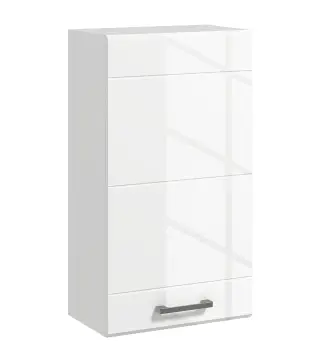 Mueble de Baño Colgar con Estante Ajustable para Cocina Lavadero Dormitorio Blanco Brillo