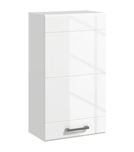 Mueble de Baño Colgar con Estante Ajustable para Cocina Lavadero Dormitorio Blanco Brillo