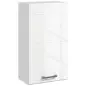 Mueble de Baño Colgar con Estante Ajustable para Cocina Lavadero Dormitorio Blanco Brillo