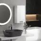 Mueble de Baño Colgar con Estante Ajustable para Cocina Lavadero Dormitorio Blanco Brillo