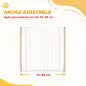 Barrera de Seguridad para Perros 75-85 cm para Puertas y Escaleras Apertura en Dos Sentidos Doble Bloqueo Blanco Barrera de Seguridad para Perros 75-85 cm para Puertas y Escaleras Apertura en Dos Sentidos Doble Bloqueo Blanco