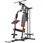 Máquina de Musculación con Polea Alta y Baja Prensa de Pecho y Piernas Compatible con Discos 25 y 50 mm (No Incluidos) Máquina de Musculación con Polea Alta y Baja Prensa de Pecho y Piernas Compatible con Discos 25 y 50 mm (No Incluidos)