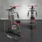 Máquina de Musculación con Polea Alta y Baja Prensa de Pecho y Piernas Compatible con Discos 25 y 50 mm (No Incluidos) Máquina de Musculación con Polea Alta y Baja Prensa de Pecho y Piernas Compatible con Discos 25 y 50 mm (No Incluidos)