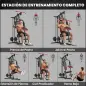 Máquina de Musculación con Polea Alta y Baja Prensa de Pecho y Piernas Compatible con Discos 25 y 50 mm (No Incluidos) Máquina de Musculación con Polea Alta y Baja Prensa de Pecho y Piernas Compatible con Discos 25 y 50 mm (No Incluidos)