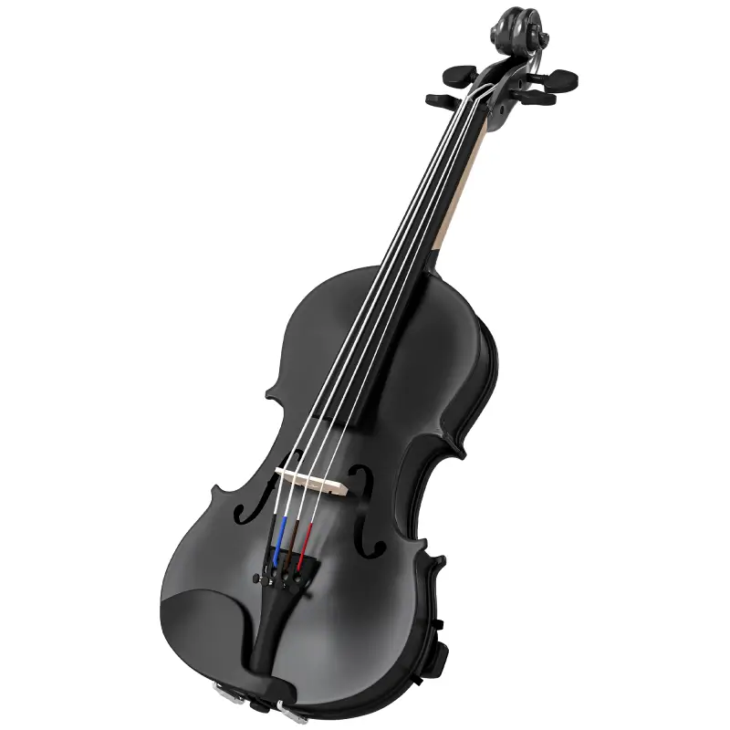 Violín 4/4 de Tamaño Completo de Madera con Estuche Arco Colofonia Afinadores Cuerdas y Soporte para Hombro Negro Violín 4/4 de Tamaño Completo de Madera con Estuche Arco Colofonia Afinadores Cuerdas y Soporte para Hombro Negro