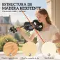 Violín 4/4 de Tamaño Completo de Madera con Estuche Arco Colofonia Afinadores Cuerdas y Soporte para Hombro Negro Violín 4/4 de Tamaño Completo de Madera con Estuche Arco Colofonia Afinadores Cuerdas y Soporte para Hombro Negro