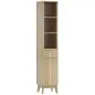 Columna Alta de Baño con Estantes y Cajón Diseño Compacto y Funcional para Espacios Reducidos 33x30x170 cm Tono Madera Columna Alta de Baño con Estantes y Cajón Diseño Compacto y Funcional para Espacios Reducidos 33x30x170 cm Tono Madera