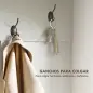 Perchero Zapatero con Banco Zapatero Ganchos Estantes y Compartimentos para Entrada Pasillo Salón 105x40x180 cm Blanco