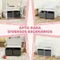 Banco Infantil Convertible 3 en 1 Juego de Mesa y Silla Baúl de Juguetes con Cubos de Tela Extraíbles Blanco Banco Infantil Convertible 3 en 1 Juego de Mesa y Silla Baúl de Juguetes con Cubos de Tela Extraíbles Blanco
