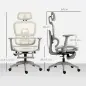 Silla de Oficina Ergonómica de Malla con Reposabrazos 3D Reclinable a 135° Reposacabezas Ajustable Beige Silla de Oficina Ergonómica de Malla con Reposabrazos 3D Reclinable a 135° Reposacabezas Ajustable Beige