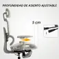Silla de Oficina Ergonómica de Malla con Reposabrazos 3D Reclinable a 135° Reposacabezas Ajustable Beige Silla de Oficina Ergonómica de Malla con Reposabrazos 3D Reclinable a 135° Reposacabezas Ajustable Beige