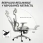 Silla de Oficina Ergonómica de Malla con Reposabrazos 3D Reclinable a 135° Reposacabezas Ajustable Beige Silla de Oficina Ergonómica de Malla con Reposabrazos 3D Reclinable a 135° Reposacabezas Ajustable Beige