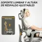 Silla de Oficina Ergonómica de Malla con Reposabrazos 3D Reclinable a 135° Reposacabezas Ajustable Beige Silla de Oficina Ergonómica de Malla con Reposabrazos 3D Reclinable a 135° Reposacabezas Ajustable Beige