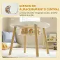 Mesa Infantil con 2 Sillas con Bolsa de Malla Tema de Nube para Niños y Niñas de 3-6 Años para Guardería Aulas Blanco Mesa Infantil con 2 Sillas con Bolsa de Malla Tema de Nube para Niños y Niñas de 3-6 Años para Guardería Aulas Blanco