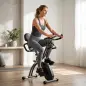 Bicicleta Estática Plegable con 8 Niveles de Resistencia Volante Pantalla LCD Bluetooth Pulsómetro y Sillín Ajustable Bicicleta Estática Plegable con 8 Niveles de Resistencia Volante Pantalla LCD Bluetooth Pulsómetro y Sillín Ajustable