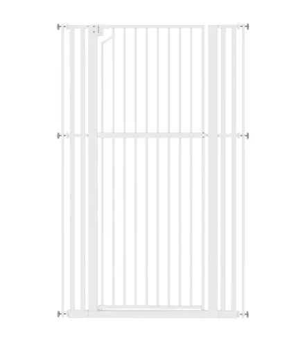 Barrera de Seguridad Niños Perros y Gatos Extra Alta 160cm Extensible 76-105cm para Puertas Escaleras Cierre Automático