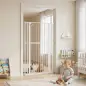 Barrera de Seguridad Niños Perros y Gatos Extra Alta 160cm Extensible 76-105cm para Puertas Escaleras Cierre Automático