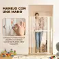 Barrera de Seguridad Niños Perros y Gatos Extra Alta 160cm Extensible 76-105cm para Puertas Escaleras Cierre Automático