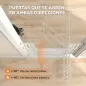 Barrera de Seguridad Niños Perros y Gatos Extra Alta 160cm Extensible 76-105cm para Puertas Escaleras Cierre Automático