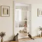 Barrera de Seguridad Niños Perros y Gatos Extra Alta 160cm Extensible 76-105cm para Puertas Escaleras Cierre Automático