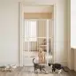 Barrera de Seguridad Niños Perros y Gatos Extra Alta 160cm Extensible 76-105cm para Puertas Escaleras Cierre Automático