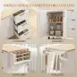 Isla de Cocina con Encimera Extensible Estación de Carga Ruedas 2 Puertas 3 Cajones Especiero y Toallero Blanco Isla de Cocina con Encimera Extensible Estación de Carga Ruedas 2 Puertas 3 Cajones Especiero y Toallero Blanco
