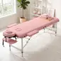 Camilla Masaje Plegable de Aluminio con Altura Ajustable 3 Zonas Reposacabezas Extraíble Bolsa de Transporte Rosa Camilla Masaje Plegable de Aluminio con Altura Ajustable 3 Zonas Reposacabezas Extraíble Bolsa de Transporte Rosa