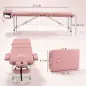 Camilla Masaje Plegable de Aluminio con Altura Ajustable 3 Zonas Reposacabezas Extraíble Bolsa de Transporte Rosa Camilla Masaje Plegable de Aluminio con Altura Ajustable 3 Zonas Reposacabezas Extraíble Bolsa de Transporte Rosa