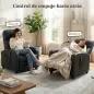 Sillón de Masaje Reclinable con Mando a Distancia Bolsillo Lateral y Temporizador Tapizado en PU 68x88x98 cm Negro Sillón de Masaje Reclinable con Mando a Distancia Bolsillo Lateral y Temporizador Tapizado en PU 68x88x98 cm Negro