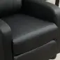 Sillón de Masaje Reclinable con Mando a Distancia Bolsillo Lateral y Temporizador Tapizado en PU 68x88x98 cm Negro Sillón de Masaje Reclinable con Mando a Distancia Bolsillo Lateral y Temporizador Tapizado en PU 68x88x98 cm Negro