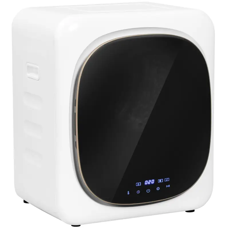 Secadora de Evacuación 3 kg 800W con Pantalla Táctil Control de Tiempo y Temperatura Función Antiarrugas Blanco Secadora de Evacuación 3 kg 800W con Pantalla Táctil Control de Tiempo y Temperatura Función Antiarrugas Blanco