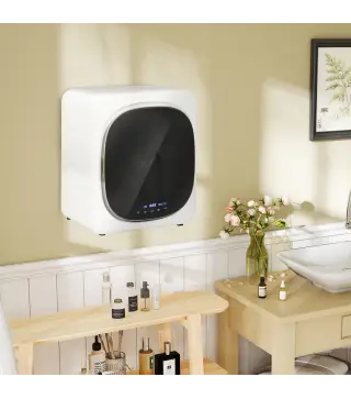 Secadora de Evacuación 2,5 kg 800W con Pantalla Táctil Control de Tiempo y Temperatura Función Antiarrugas Blanco