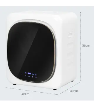 Secadora de Evacuación 4 kg 800W con Pantalla Táctil Control de Tiempo y Temperatura Función Antiarrugas Blanco