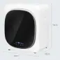 Secadora de Evacuación 3 kg 800W con Pantalla Táctil Control de Tiempo y Temperatura Función Antiarrugas Blanco Secadora de Evacuación 3 kg 800W con Pantalla Táctil Control de Tiempo y Temperatura Función Antiarrugas Blanco