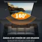Pantalla de Proyector Eléctrica 85 Pulgadas Pantalla de Proyección con Control Remoto Formato 1:1 HD 4K Blanco