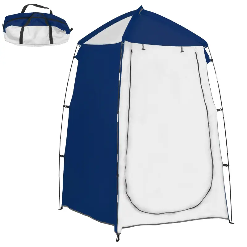 Tienda de Ducha Camping Portátil UV25 Tienda Instantánea con Ventana Bolsillo y Bolsa de Transporte 123x121x198 cm Azul Tienda de Ducha Camping Portátil UV25 Tienda Instantánea con Ventana Bolsillo y Bolsa de Transporte 123x121x198 cm Azul
