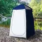 Tienda de Ducha Camping Portátil UV25 Tienda Instantánea con Ventana Bolsillo y Bolsa de Transporte 123x121x198 cm Azul