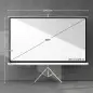 Pantalla de Proyección con Soporte Portátil 100 Pulgadas Formato 16:9 con Altura Ajustable 221x124 cm Blanco Pantalla de Proyección con Soporte Portátil 100 Pulgadas Formato 16:9 con Altura Ajustable 221x124 cm Blanco