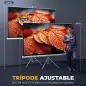 Pantalla de Proyección con Soporte Portátil 100 Pulgadas Formato 16:9 con Altura Ajustable 221x124 cm Blanco Pantalla de Proyección con Soporte Portátil 100 Pulgadas Formato 16:9 con Altura Ajustable 221x124 cm Blanco