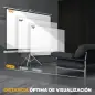 Pantalla de Proyección con Soporte Portátil 100 Pulgadas Formato 16:9 con Altura Ajustable 221x124 cm Blanco Pantalla de Proyección con Soporte Portátil 100 Pulgadas Formato 16:9 con Altura Ajustable 221x124 cm Blanco